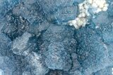 Blue, Cubic/Octahedral Fluorite Encrusted Quartz - Inner Mongolia #213868-1